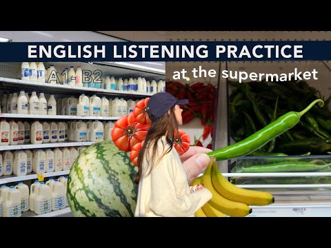 English Listening Practice | Grocery Shopping at the Supermarket in Australia