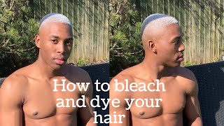 Safely dye hair Black to Platinum blonde for Black Men | Grooming tips for black men