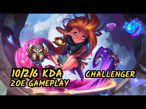 G2 Caps (ZOE) - 10/2/6 KDA CHALLENGER GAMEPLAY - EUW