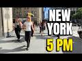 NEW YORK CITY Walking Tour 4K NYC At 5PM Rush Hour MIDTOWN Before Knicks Vs Spurs Finals