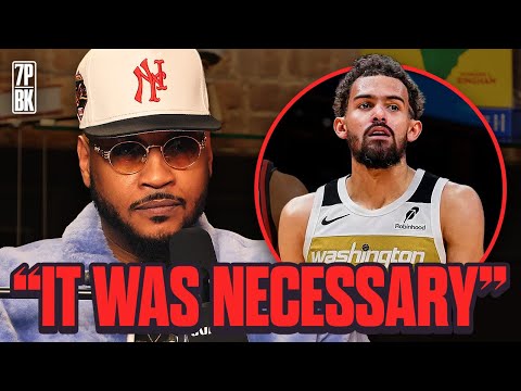 Carmelo Anthony Breaks Down the Trae Young Trade & Anthony Davis Rumors