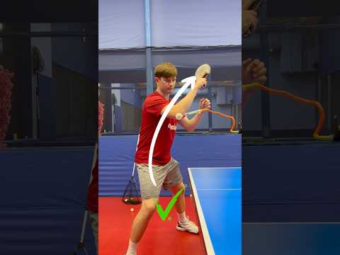 Как делать топс справа по подрезке стабильно/how to make a top-spin the right undercut#tabletennis