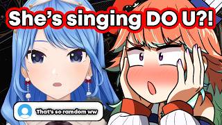 Kiara randomly got a DM about Suisei singing “DO U” during her stream