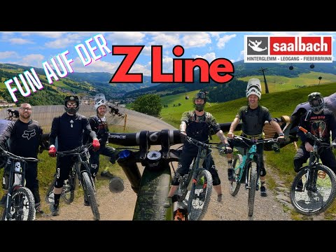 First run Z LINE Saalbach | Raw | #mtb #downhill #bikepark