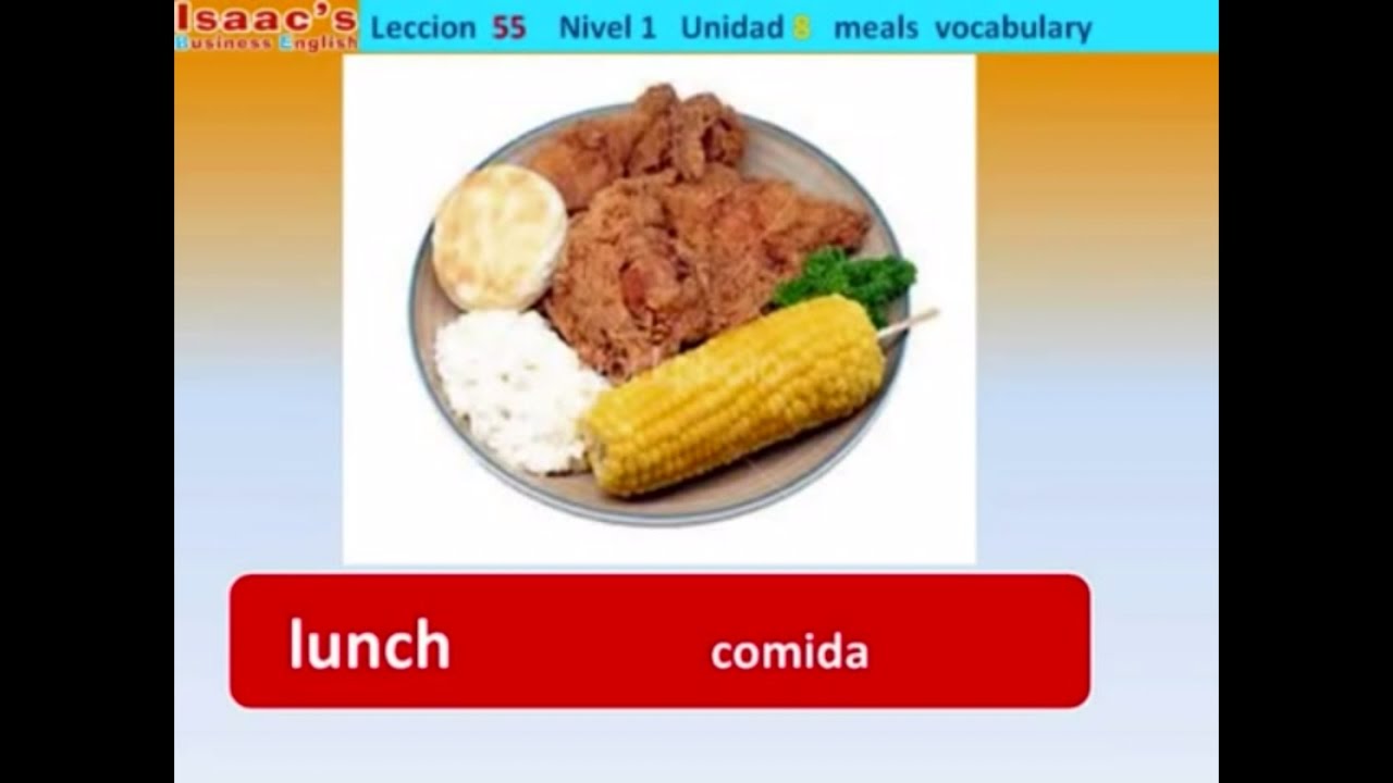 Aprende Inglés - Alimentos - FOOD - vocabulario - Learn English