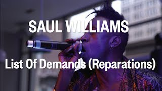 Saul Williams, &quot;List Of Demands (Reparations)&quot; Live at the FADER FORT Presented by Converse