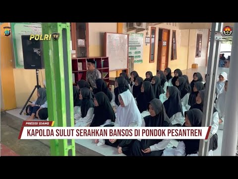 KAPOLDA SULUT SERAHKAN BANSOS KE PESANTREN