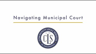 Navigating Municipal Court