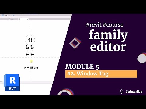 REVIT FAMILIES COURSE: Module 5 |  2. Window tag family |  revituni.com