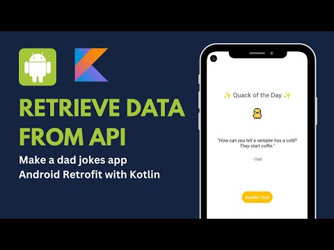 Kotlin Retrofit API Tutorial for Beginners (Android Studio Tutorial) – Make a Quote or Joke App!