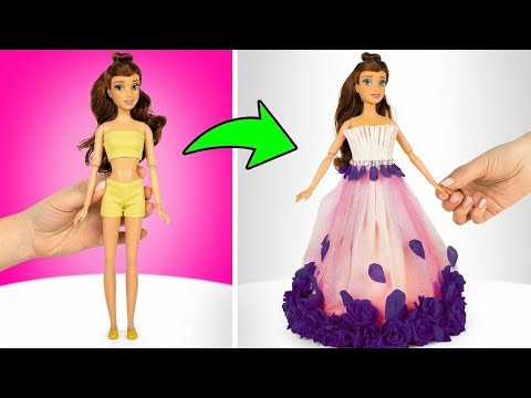 DIY princess dress with glitter 👗✨ super elegant 💖