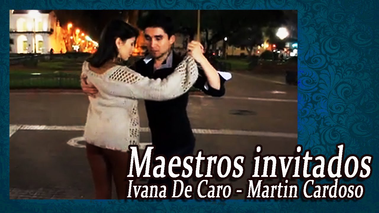 SACADA a la izquierda con ENROSQUE - Ivana De Caro y Martín Cardoso-Parte 1-Clase de Tango nivel 2