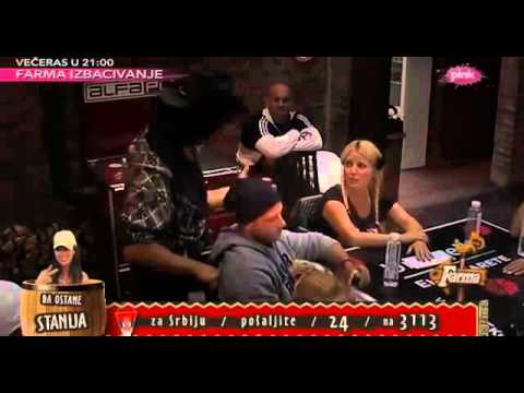 Milic se dere Maji na uvo   Farma 6