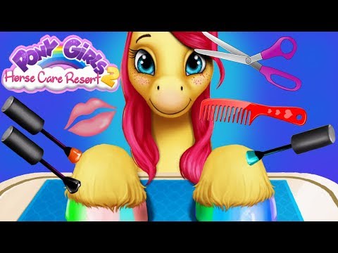 Fun Horse Care Games - Animal Hair Salon Pony Girls Resort Makeover Nail Salon App For Kids