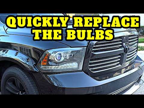 RAM Truck Headlight bulb replacement | THE EASY WAY | 2009 to 2019