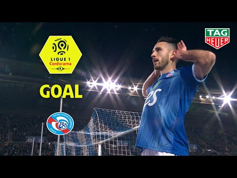 Goal Adrien THOMASSON (12') / RC Strasbourg Alsace - LOSC (1-2) (RCSA-LOSC) / 2019-20