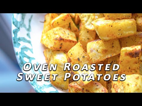 Oven Roasted Sweet Potato (White Flesh Variety) - Vegan