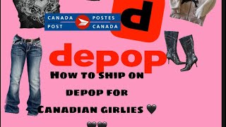 How i ship for depop  (Canada)
