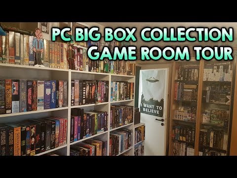 Game Room Tour 2019 (updated!) PC Big Box Collection & more