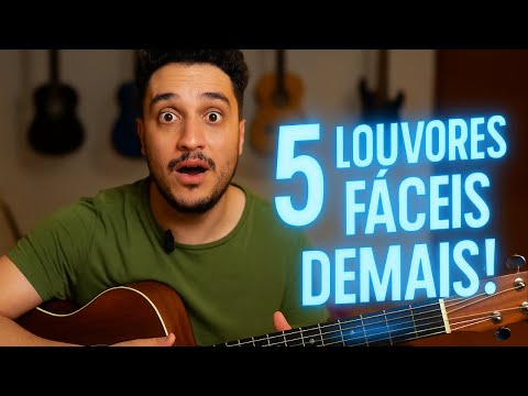 TOQUE NO CULTO com só 3 acordes! (5 louvores fáceis demais)