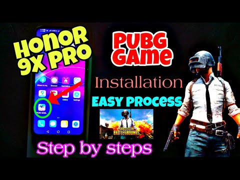PUBG Game installation process in HONOR 9X PRO mobile with easy steps
