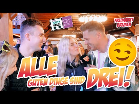 ALLE guten Dinge sind DREI 😏😏 Straßenumfrage Freimarkt Bremen
