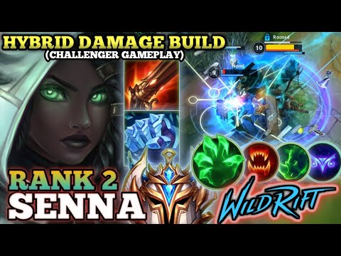 SENNA UNDERATED HYBRID BUILD! ANNOYING SUPPORT DAMAGE - TOP 2 GLOBAL SENNA BY Nomi - WILD RIFT