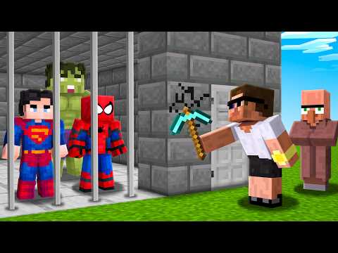 I Saved Every Superhero from Trap in Minecraft..