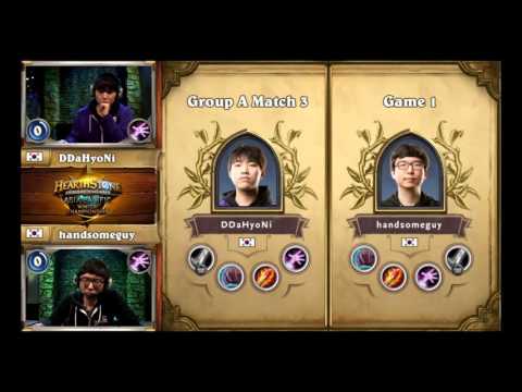 2016《爐石戰記》亞太區冬季冠軍賽 Day2 Handsomeguy vs DDaHyoNi (Group A)