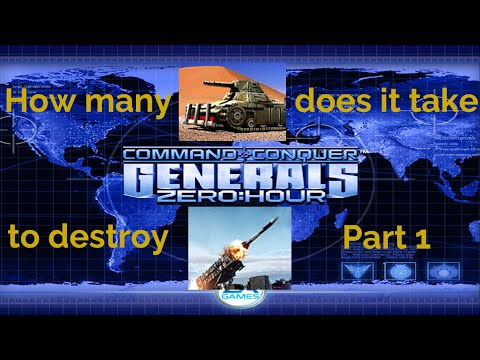 Command and Conquer Generals ZeroHour How many Scorpions to destroy 1 Patriot Missile