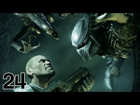 Let's Play - Aliens Vs Predator 3 #24 Die Arena [GERMAN|Uncut|Blind]
