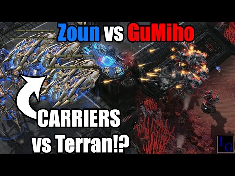 Zoun Goes For CARRIERS vs GuMiho's Terran! | StarCraft 2 SC2 Professional Game Pro PvT Match
