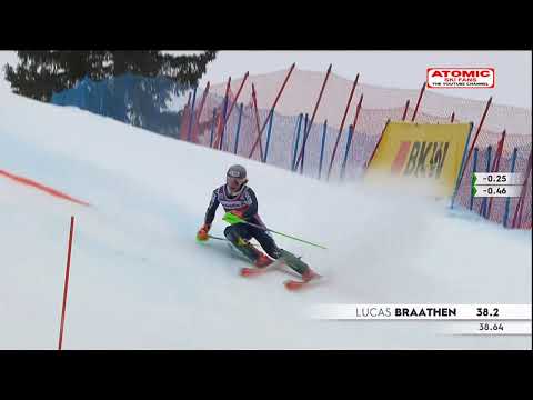 Lucas Braathen 🇳🇴 - men's slalom Adelboden (1st run), Jan 8, 2023 #weareskiing @atomic