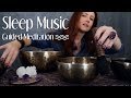 Soft Spoken Bowls Meditation for ANXIETY 💜 ASMR, Qi Sounds, Sleep Music