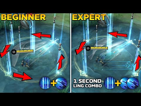 THIS IS HOW YOU MASTER LING 1 SECOND FASTHAND COMBO! | LING TUTORIAL -MLBB