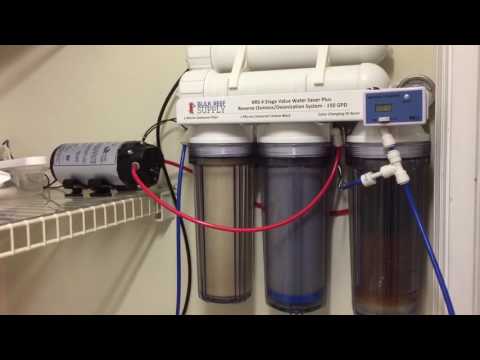 BRS 4 Stage 150gpd Water Saver RO/DI unit (2). Installed and running