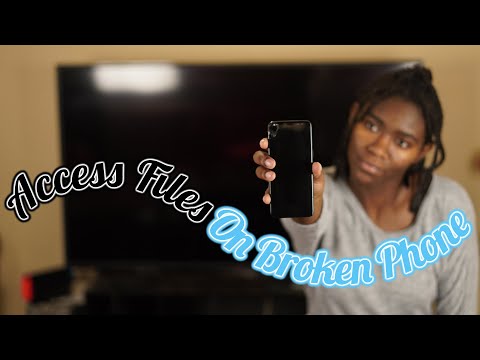 How To Get Files Off An Android Phone With A Broken/Black Screen | Olivia Henry