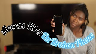 How To Get Files Off An Android Phone With A Broken/Black Screen | Olivia Henry