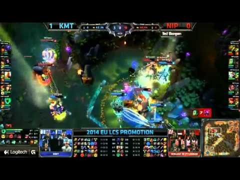 KMT Overpow Kayle VS NIP Nukeduck Riven Game 2 Highlights   2014 EU LCS Promotion Tournament MUST SE