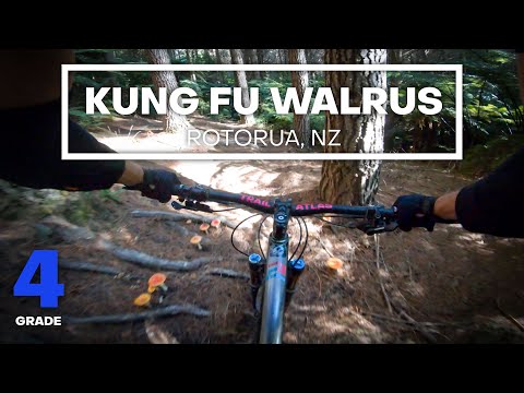 FAST TECHY FUN - Kung Fu Walrus Mountain Bike Trail (Grade 4 - Advanced) | Whaka Forest, Rotorua