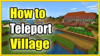 How to Teleport to a Village in Minecraft with Commands! (Best Tutorial!)