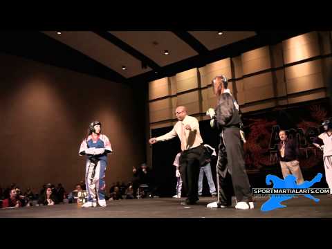 Verona Soliman vs Robyn Lebuffe - Women's Team Sparring - Amerikick Internationals 2014