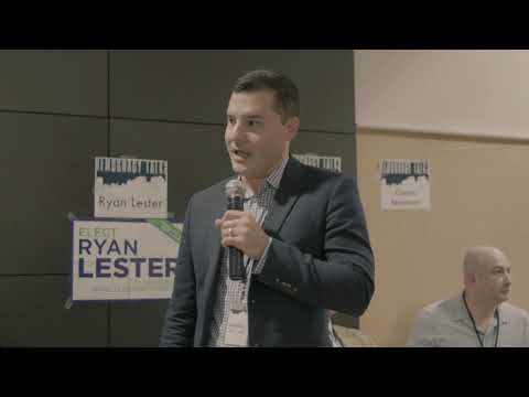 Ryan Lester at Regent Park all-candidates event on October 11, 2018