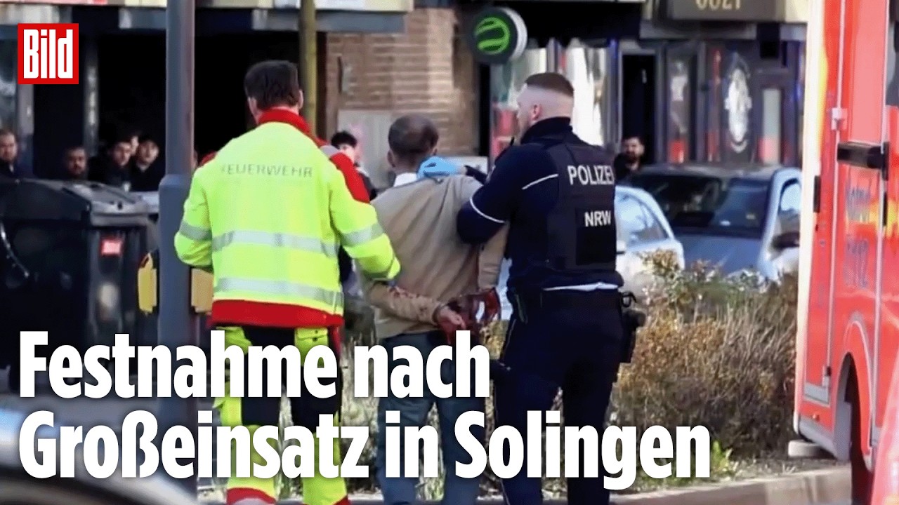 Messerstreit in Solingen: Eine Festnahme und drei Verletzte