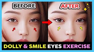 ✨ KOREAN DOLLY EYES EXERCISE | Get Aegyo Sal, Smiling eyes, Bigger eyes, Fix hollow tear trough eyes