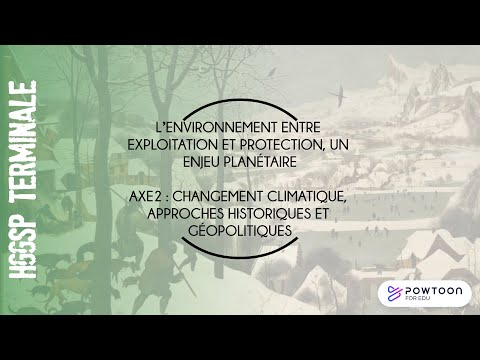 TERMINALE HGGSP Changement climatique, approches historiques et géopolitiques