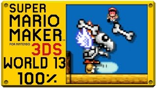 Super Mario Maker for Nintendo 3DS - World 13 | Super Mario Challenge 100% Walkthrough