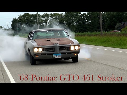 1968 Pontiac GTO 461 Stroker - Test Passes on the Street