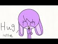 Purple Rabbit Want Hug