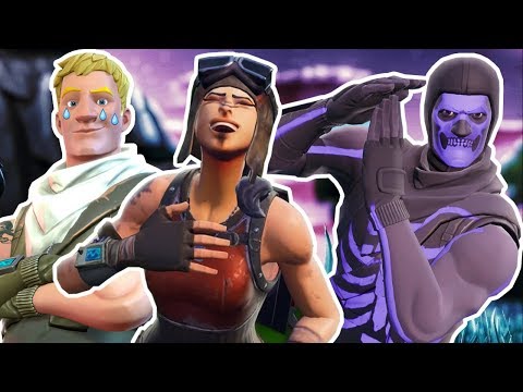 ein RENEGADE RAIDER mobbt mich als NO SKIN danach zeige ich mein OG SKULL TROOPER und das passierte Video